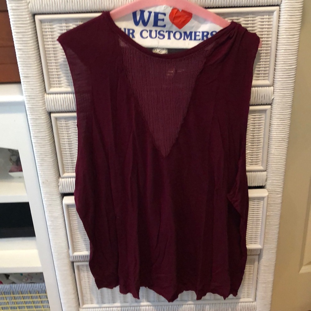 Maroon tank top